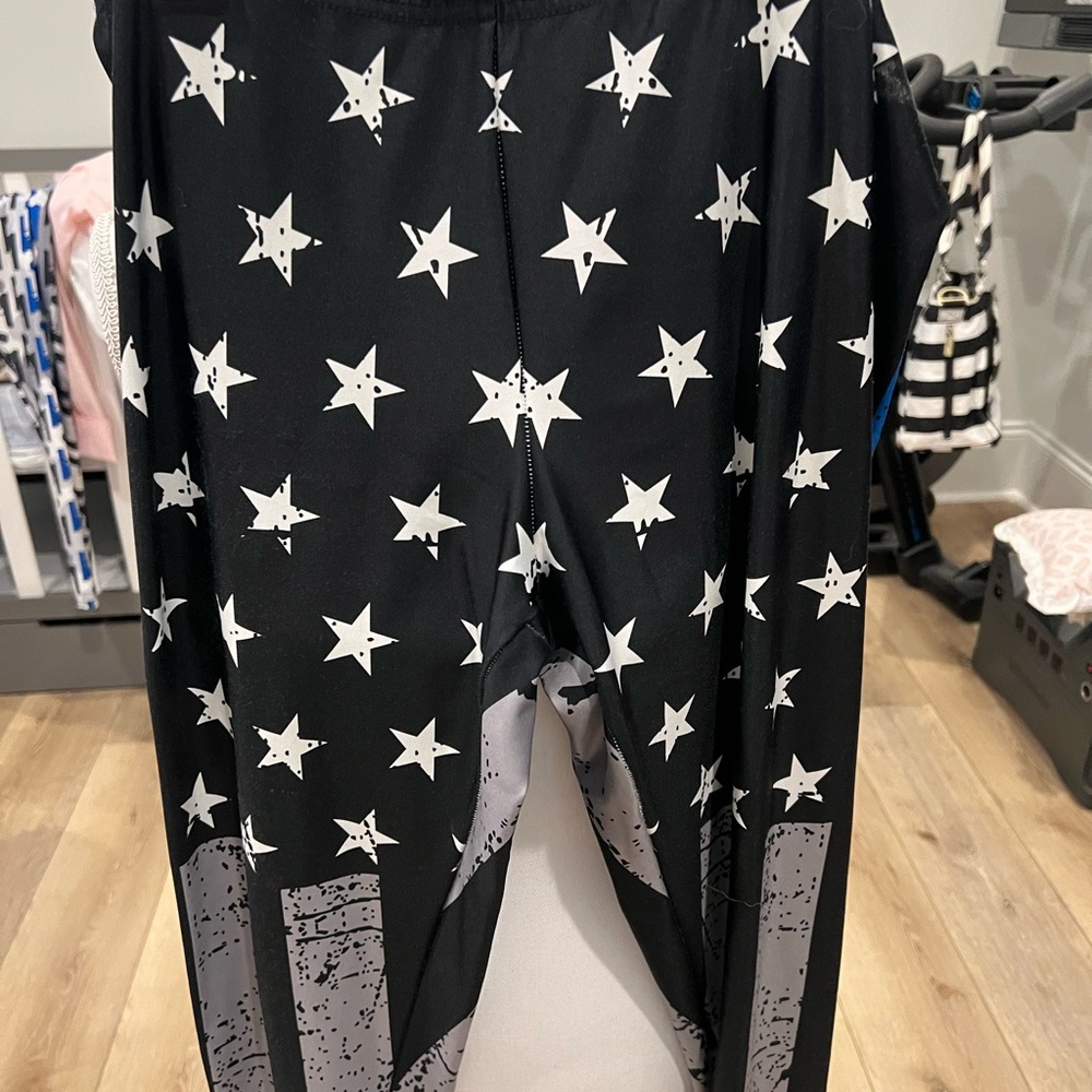Back the Blue leggings Size L